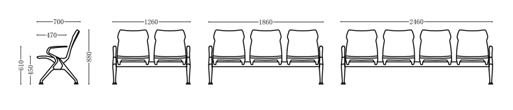 新款机场椅，排椅，等候椅,旅客座椅